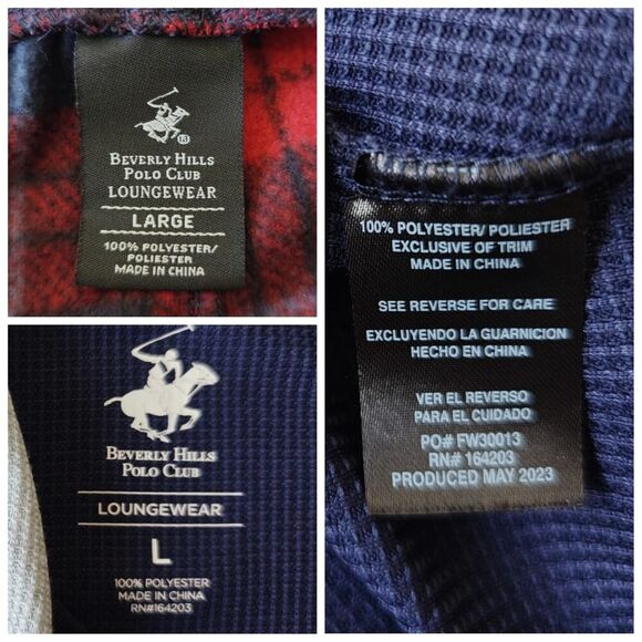 Beverly Hills Polo Club 2-piece lounge set sz L - Picture 10 of 10